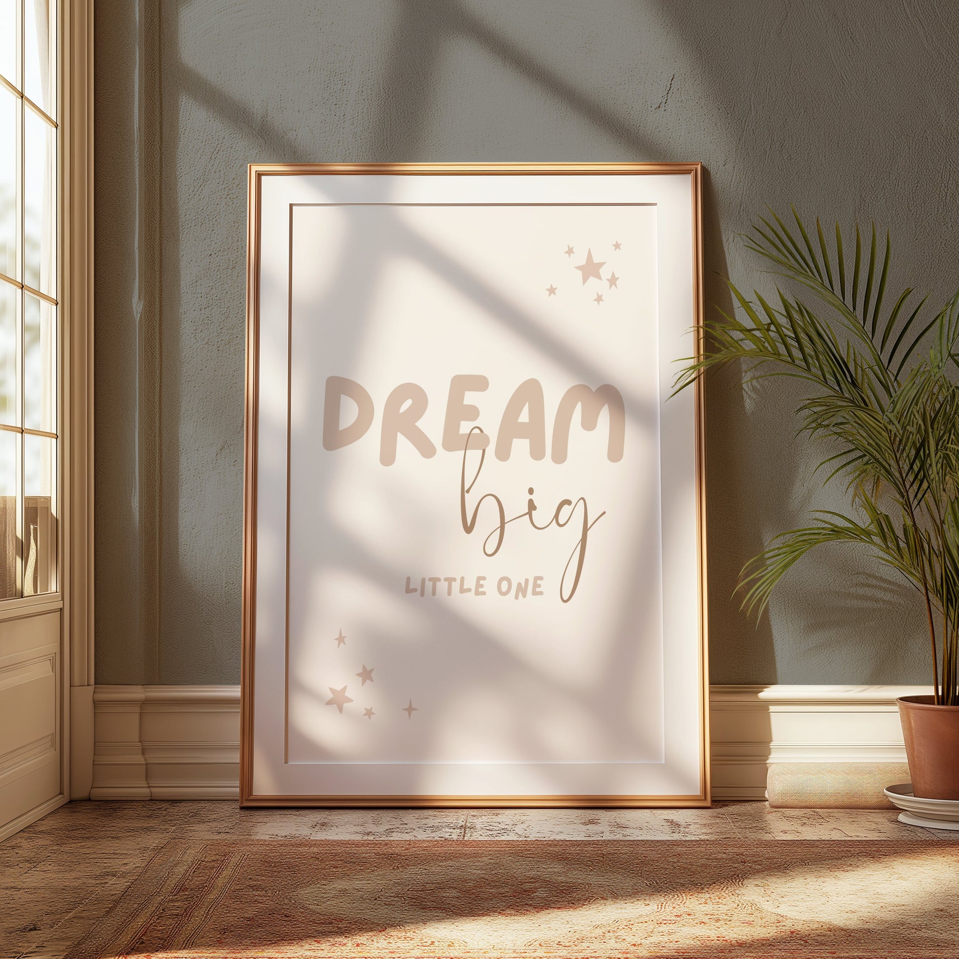 Premium Poster of Dream Big Little One Stars Themed Wall Art Posters