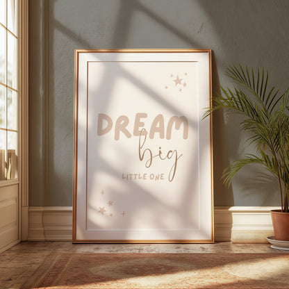 Premium Poster of Dream Big Little One Stars Themed Wall Art Posters