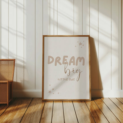 Premium Poster of Dream Big Little One Stars Themed Wall Art Posters