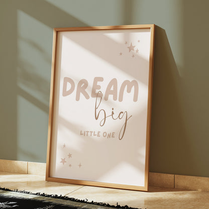 Premium Poster of Dream Big Little One Stars Themed Wall Art Posters