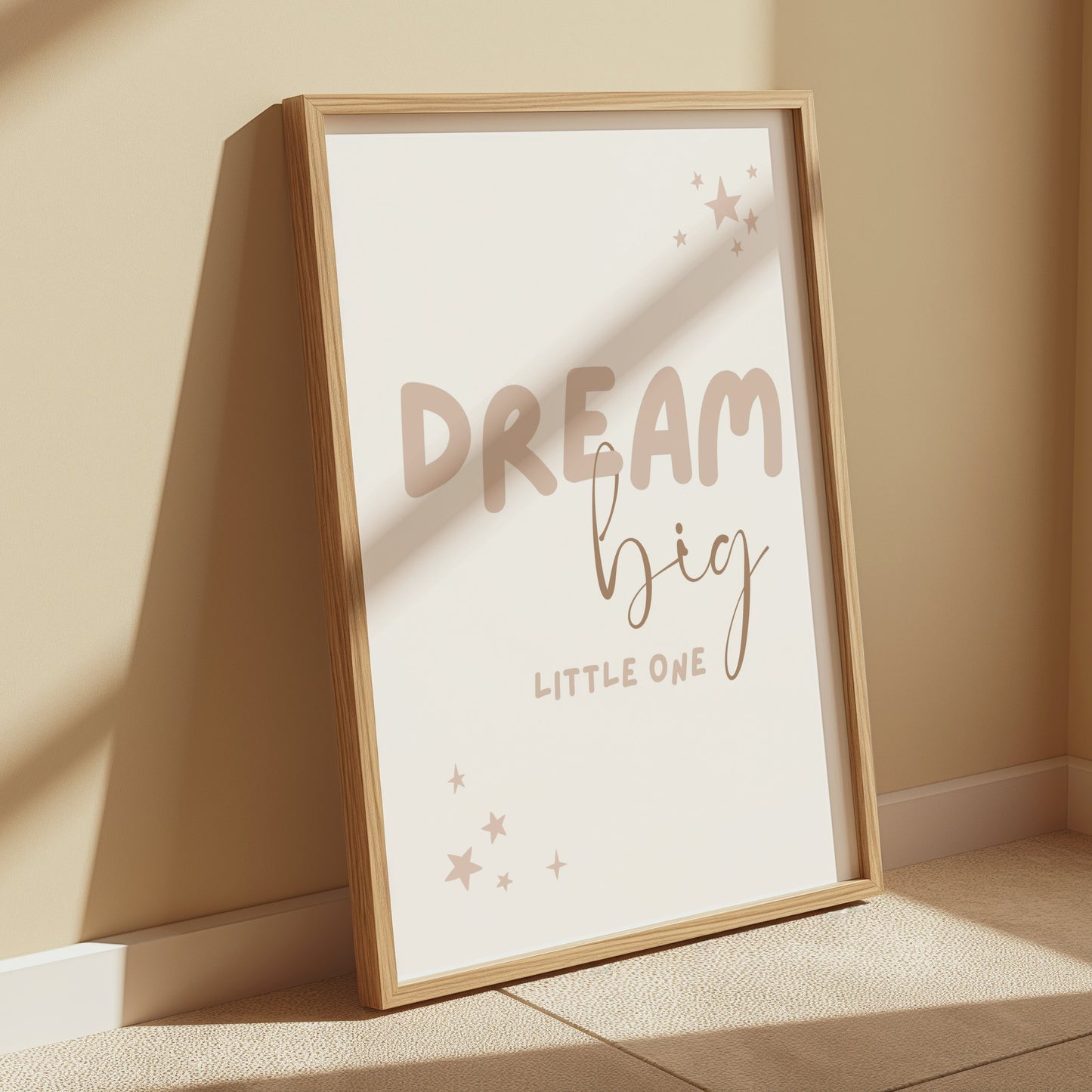 Premium Poster of Dream Big Little One Stars Themed Wall Art Posters