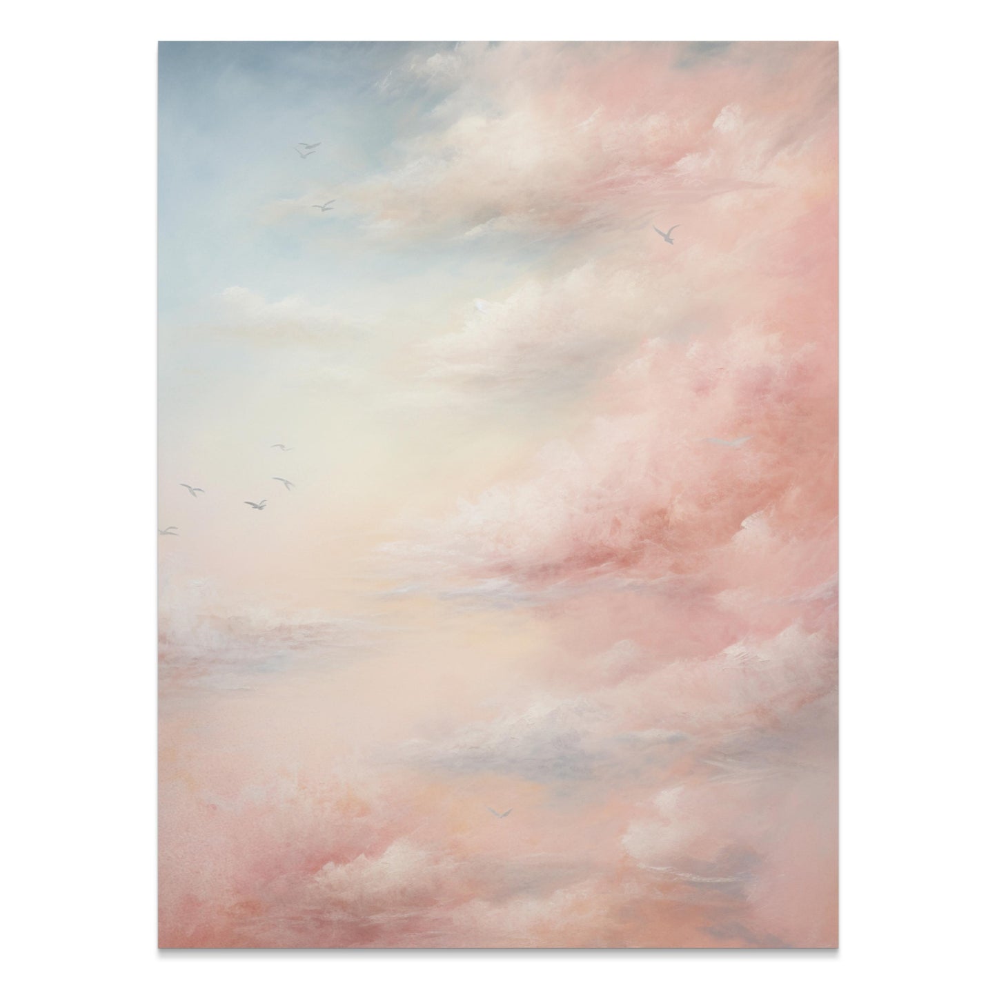 Premium Poster of Dreamy Pink and Blue Sky with Clouds Posters