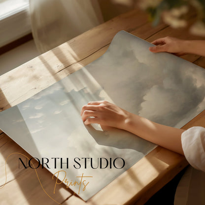 Premium Poster of Dreamy Soft Cloudscape Wall Art Posters