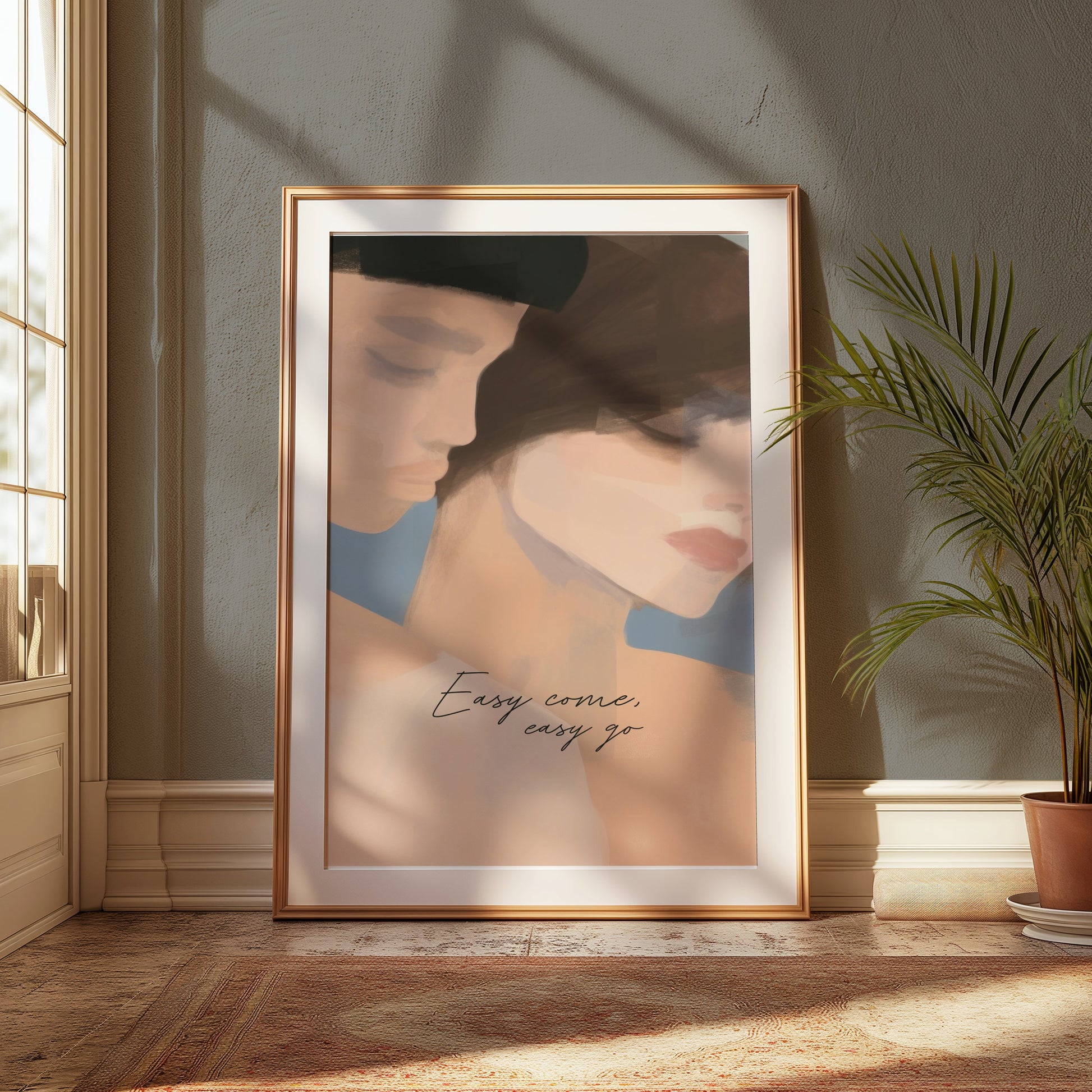 Premium Poster of Easy Come Easy Go Faceless Couple Art Posters