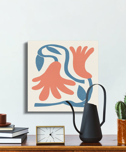 Premium Poster of Elegant Abstract Floral Wall Art Canvas Wraps