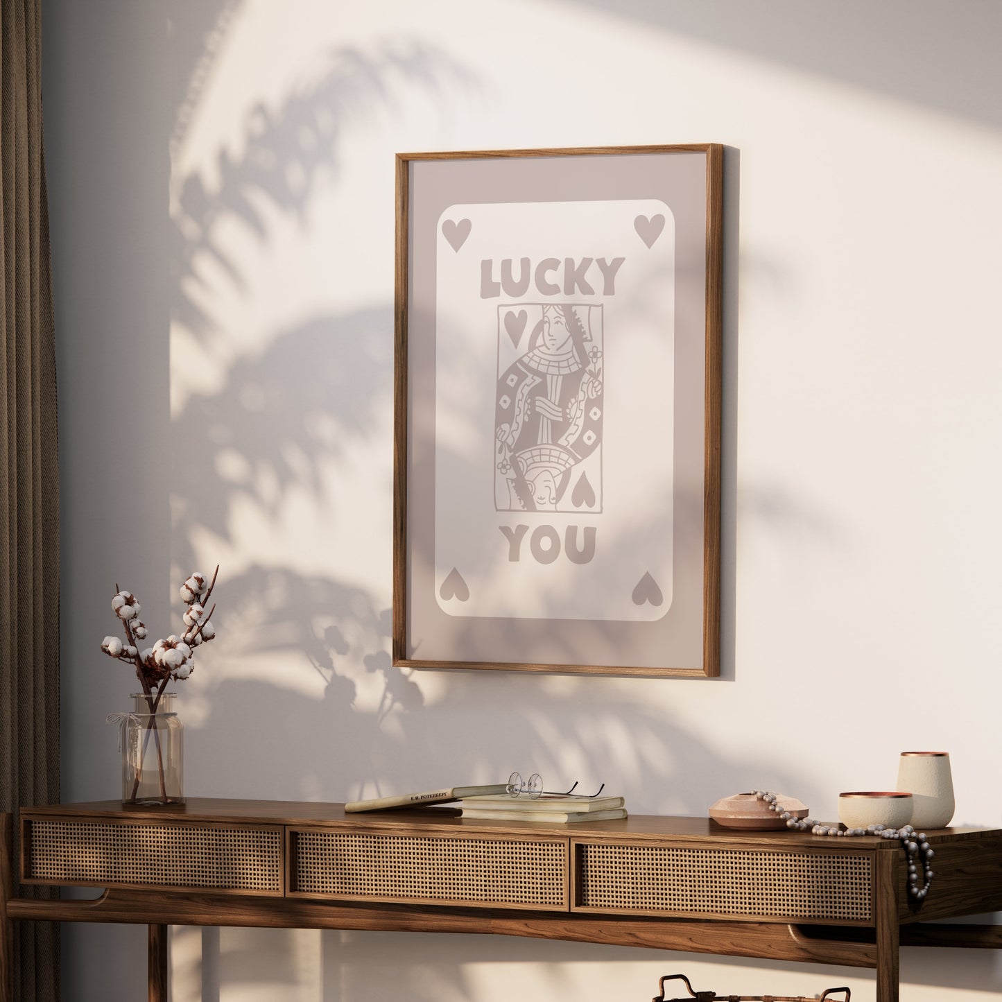 Premium Poster of Elegant Artistic Lucky You Playing Card Posters