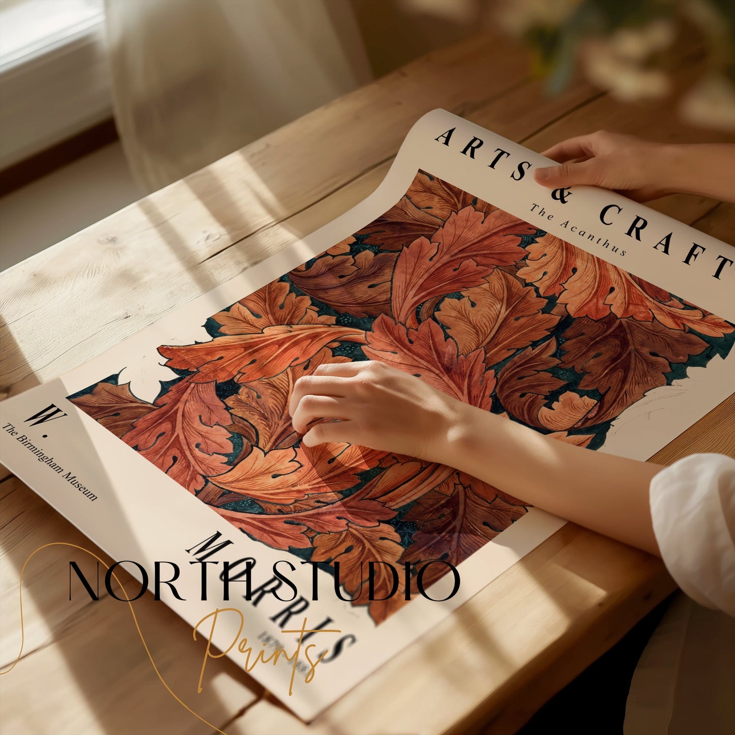 Premium Poster of Elegant Arts And Crafts The Acanthus Posters