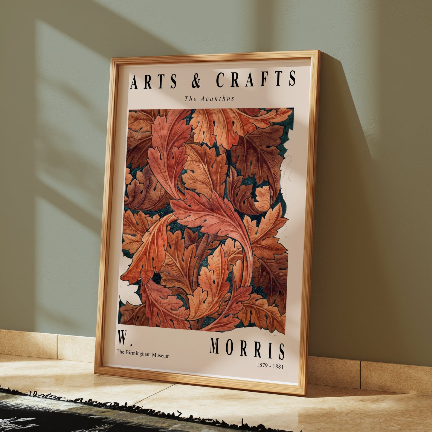 Premium Poster of Elegant Arts And Crafts The Acanthus Posters