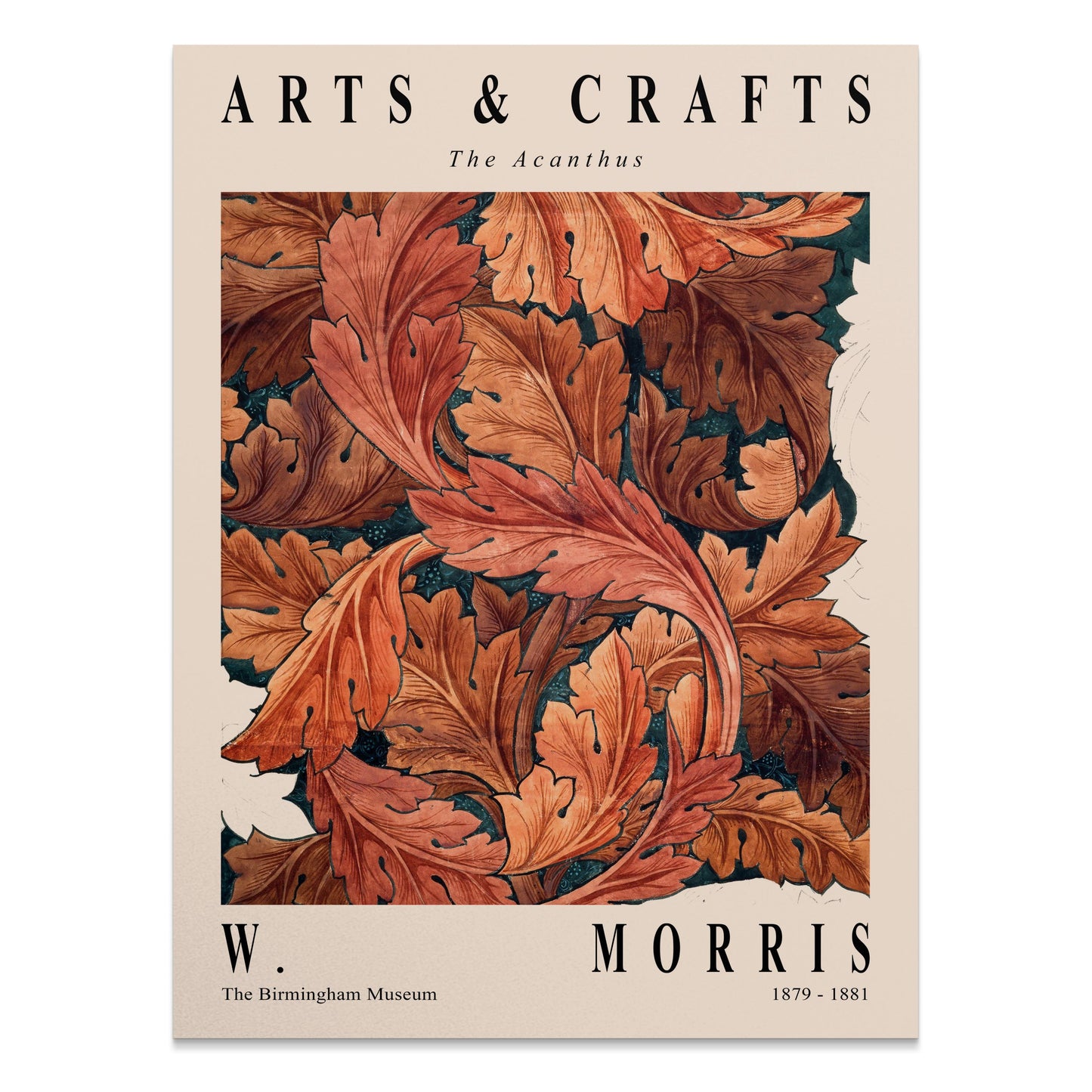 Premium Poster of Elegant Arts And Crafts The Acanthus Posters