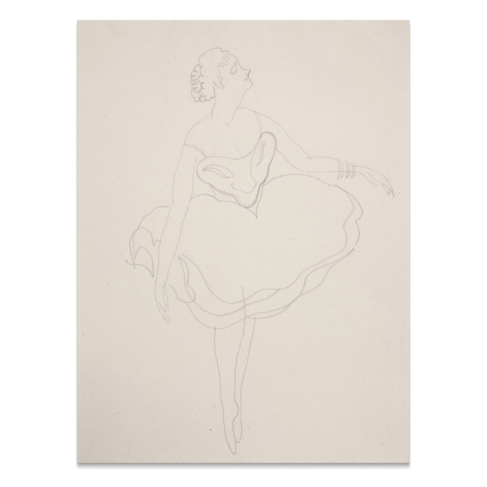 Premium Poster of Elegant Ballerina Sketch Dance Artwork Wall Decor Posters