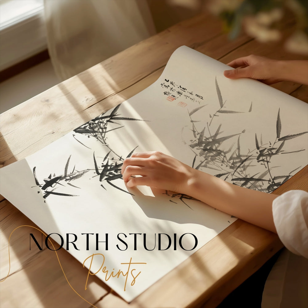 Premium Poster of Elegant Bamboo Traditional Japanese Wall Art Posters