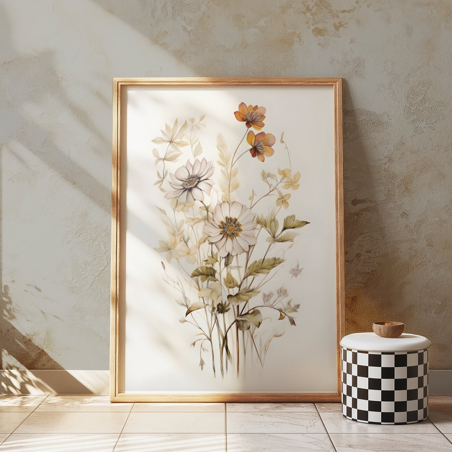 Premium Poster of Elegant Botanical Art Flower Bouquet Posters