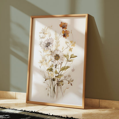 Premium Poster of Elegant Botanical Art Flower Bouquet Posters
