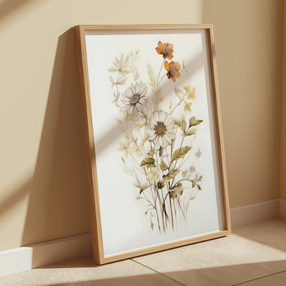 Premium Poster of Elegant Botanical Art Flower Bouquet Posters