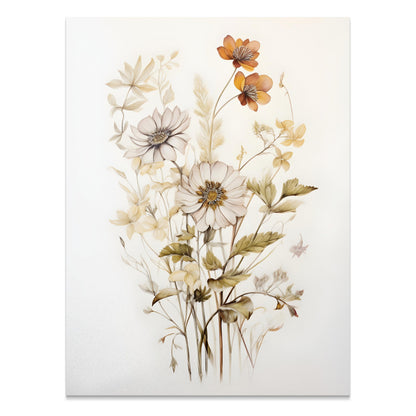 Premium Poster of Elegant Botanical Art Flower Bouquet Posters