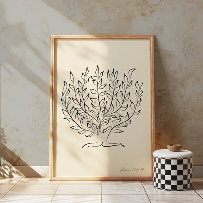 Premium Poster of Elegant Botanical Artwork Henri Matisse-Inspired Posters