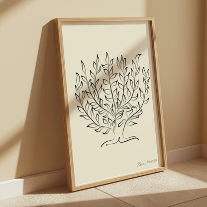 Premium Poster of Elegant Botanical Artwork Henri Matisse-Inspired Posters