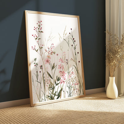 Premium Poster of Elegant Botanical Floral Wall Art Prints Aesthetic Posters