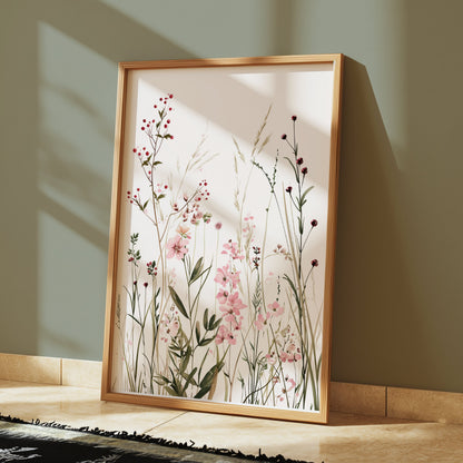 Premium Poster of Elegant Botanical Floral Wall Art Prints Aesthetic Posters