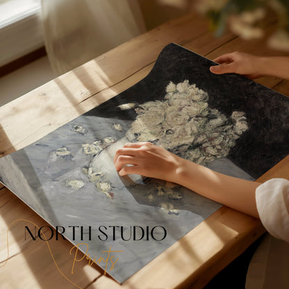 Premium Poster of Elegant Bouquet in White Vase Art Print Posters