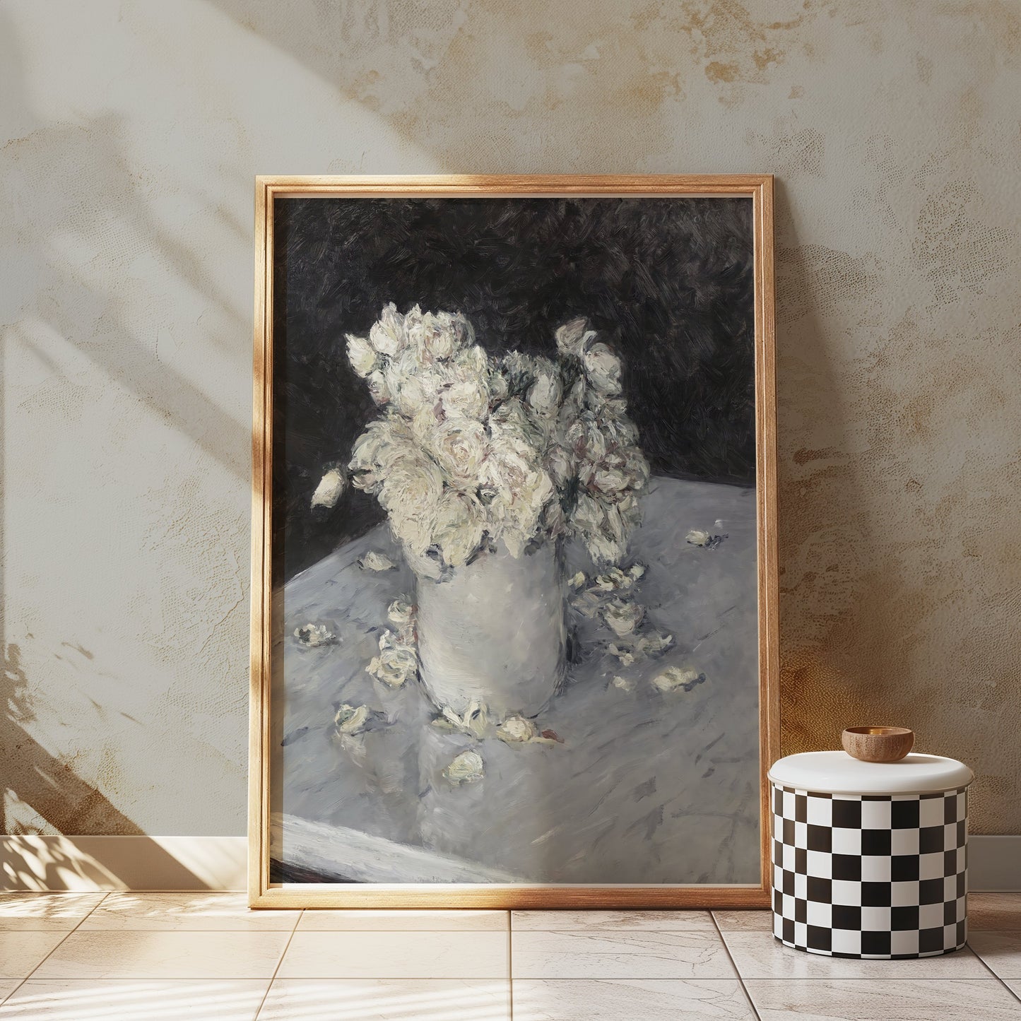 Premium Poster of Elegant Bouquet in White Vase Art Print Posters