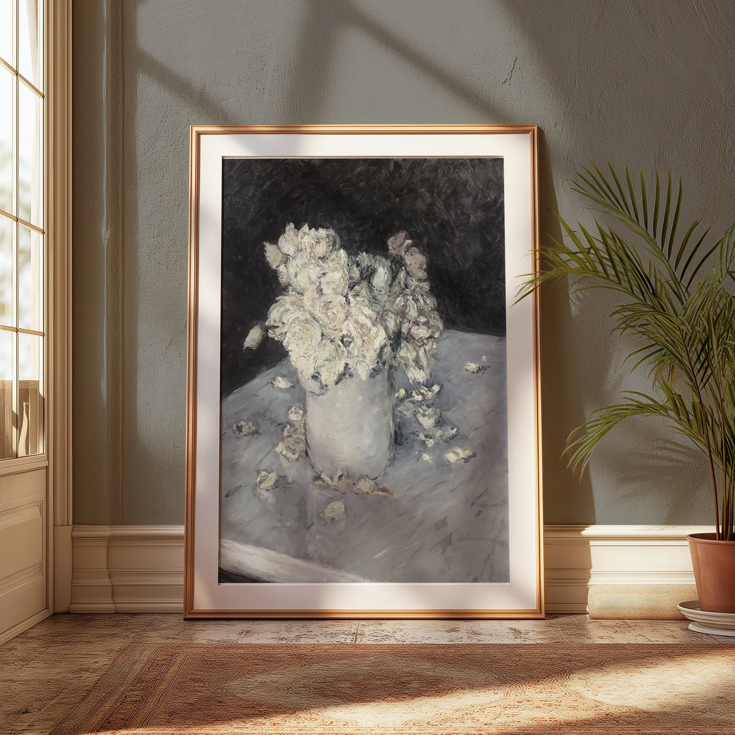 Premium Poster of Elegant Bouquet in White Vase Art Print Posters