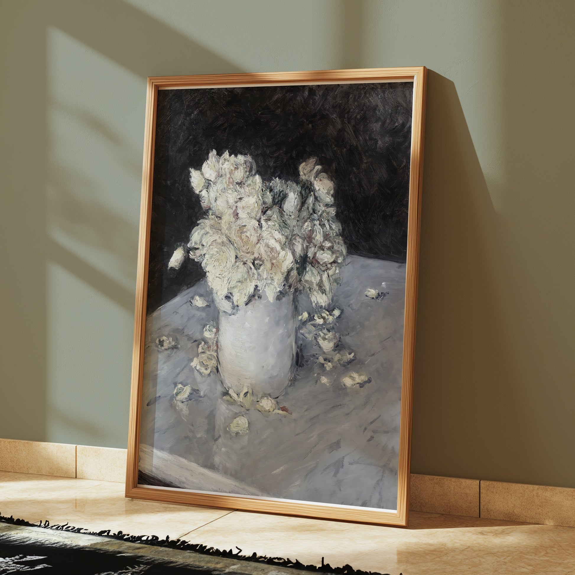 Premium Poster of Elegant Bouquet in White Vase Art Print Posters