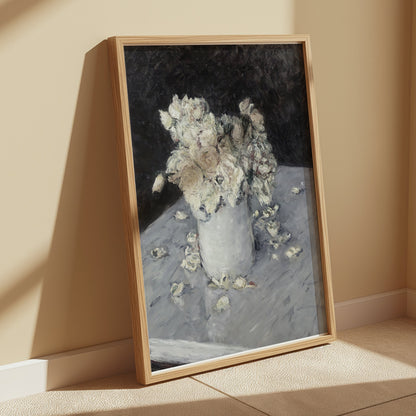 Premium Poster of Elegant Bouquet in White Vase Art Print Posters
