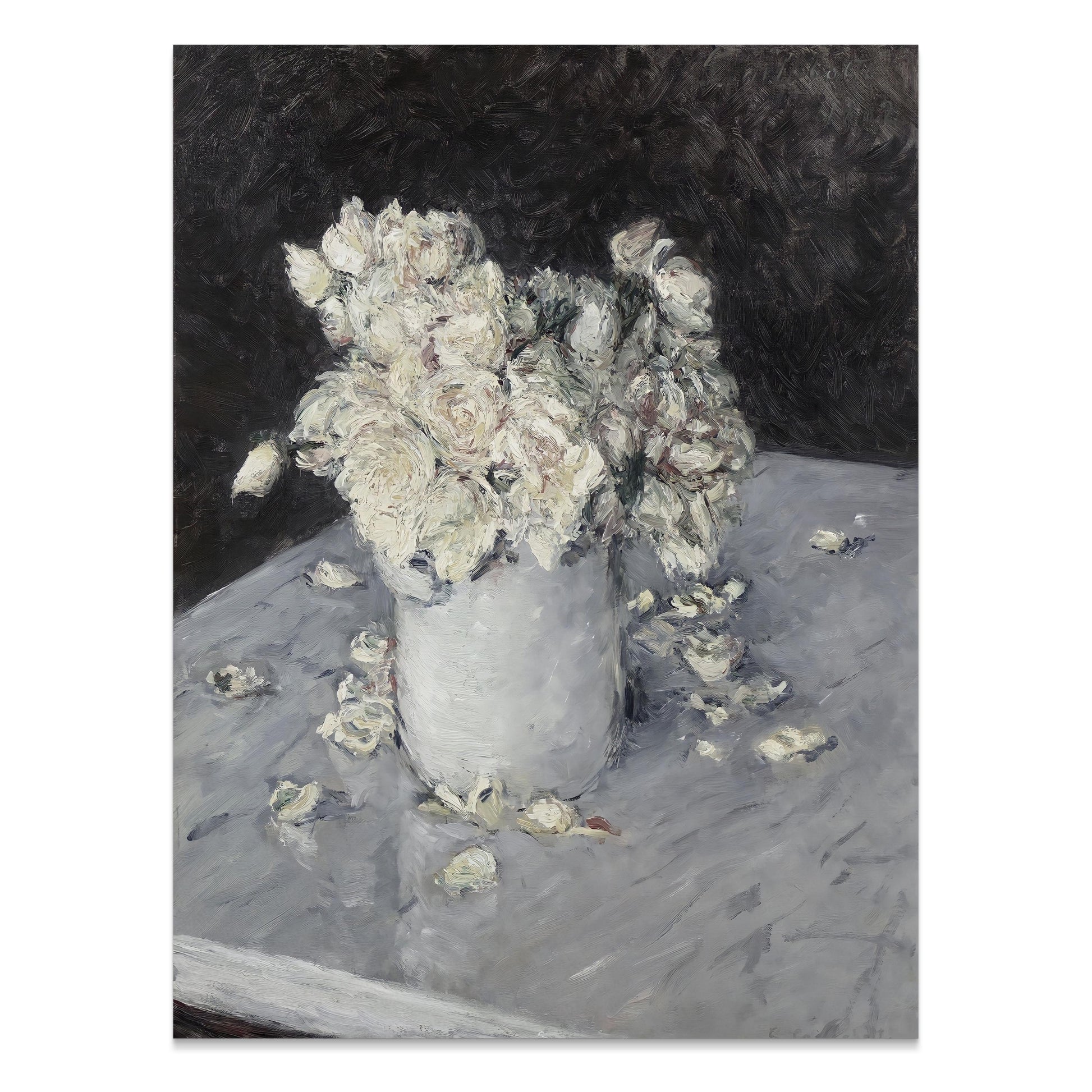 Premium Poster of Elegant Bouquet in White Vase Art Print Posters