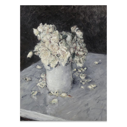 Premium Poster of Elegant Bouquet in White Vase Art Print Posters