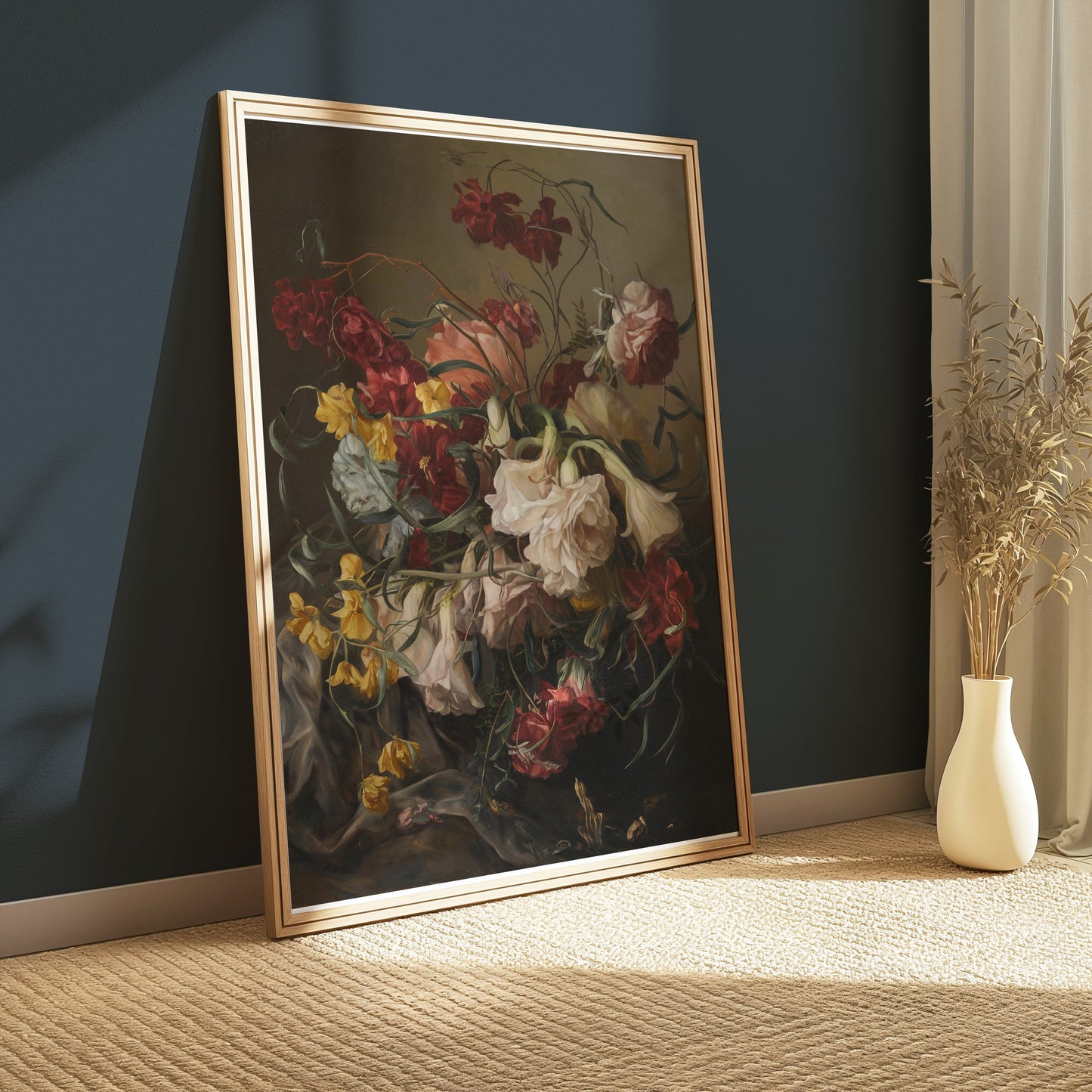 Premium Poster of Elegant Bouquet of Flowers in Vintage Style Posters