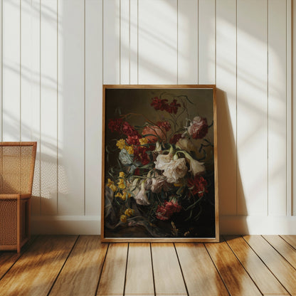 Premium Poster of Elegant Bouquet of Flowers in Vintage Style Posters