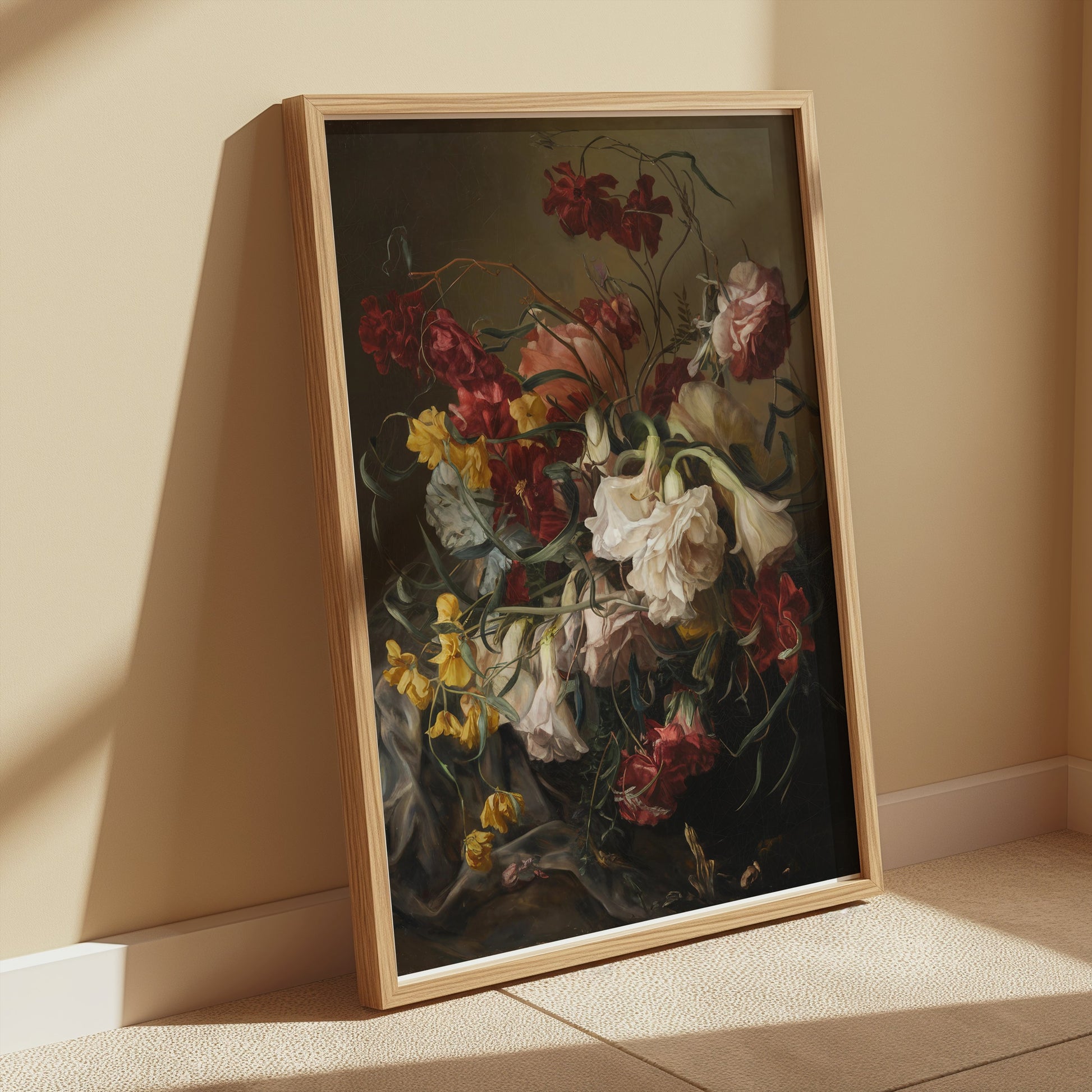 Premium Poster of Elegant Bouquet of Flowers in Vintage Style Posters
