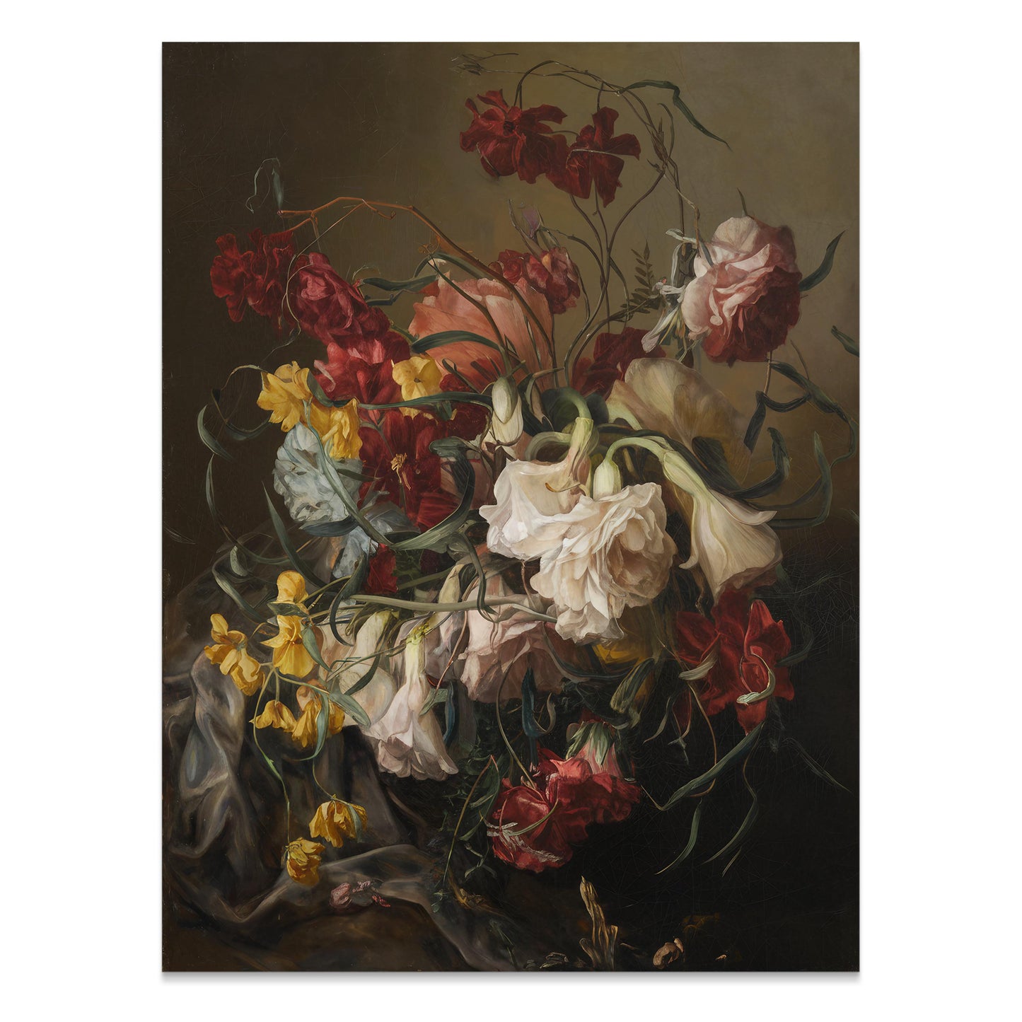 Premium Poster of Elegant Bouquet of Flowers in Vintage Style Posters