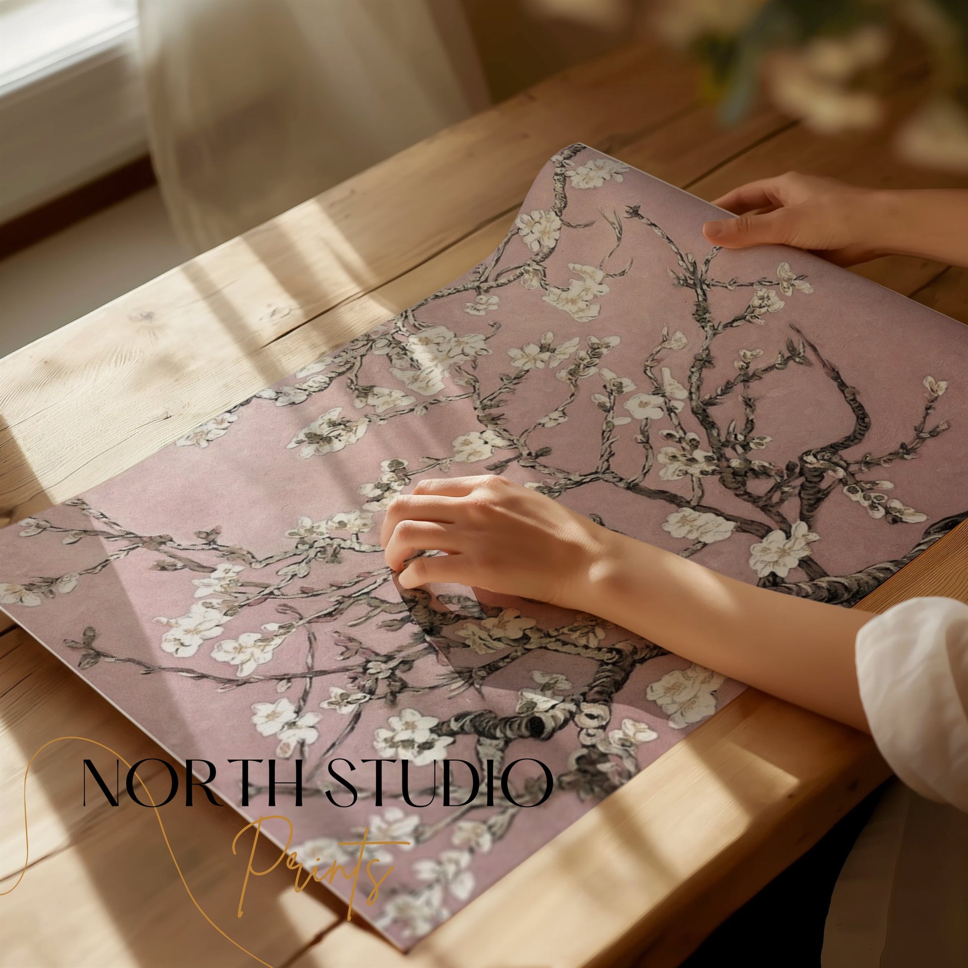Premium Poster of Elegant Cherry Blossom Tree Art Print for Home Decor Posters