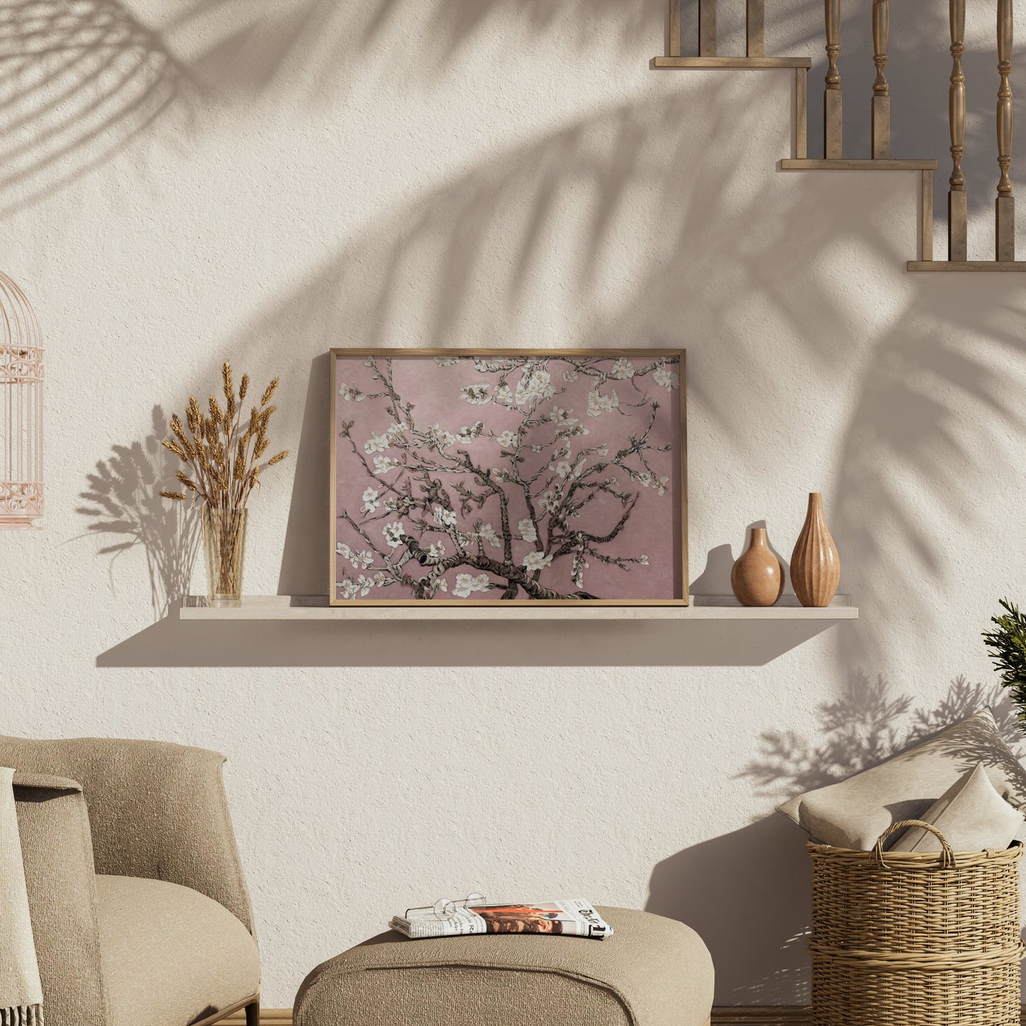 Premium Poster of Elegant Cherry Blossom Tree Art Print for Home Decor Posters