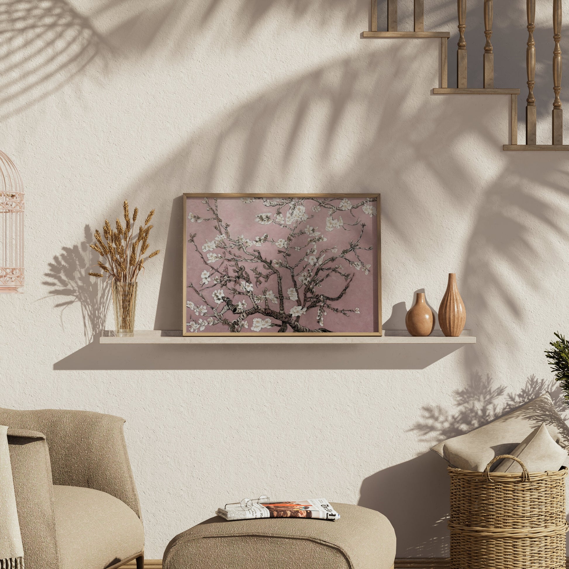 Premium Poster of Elegant Cherry Blossom Tree Art Print for Home Decor Posters