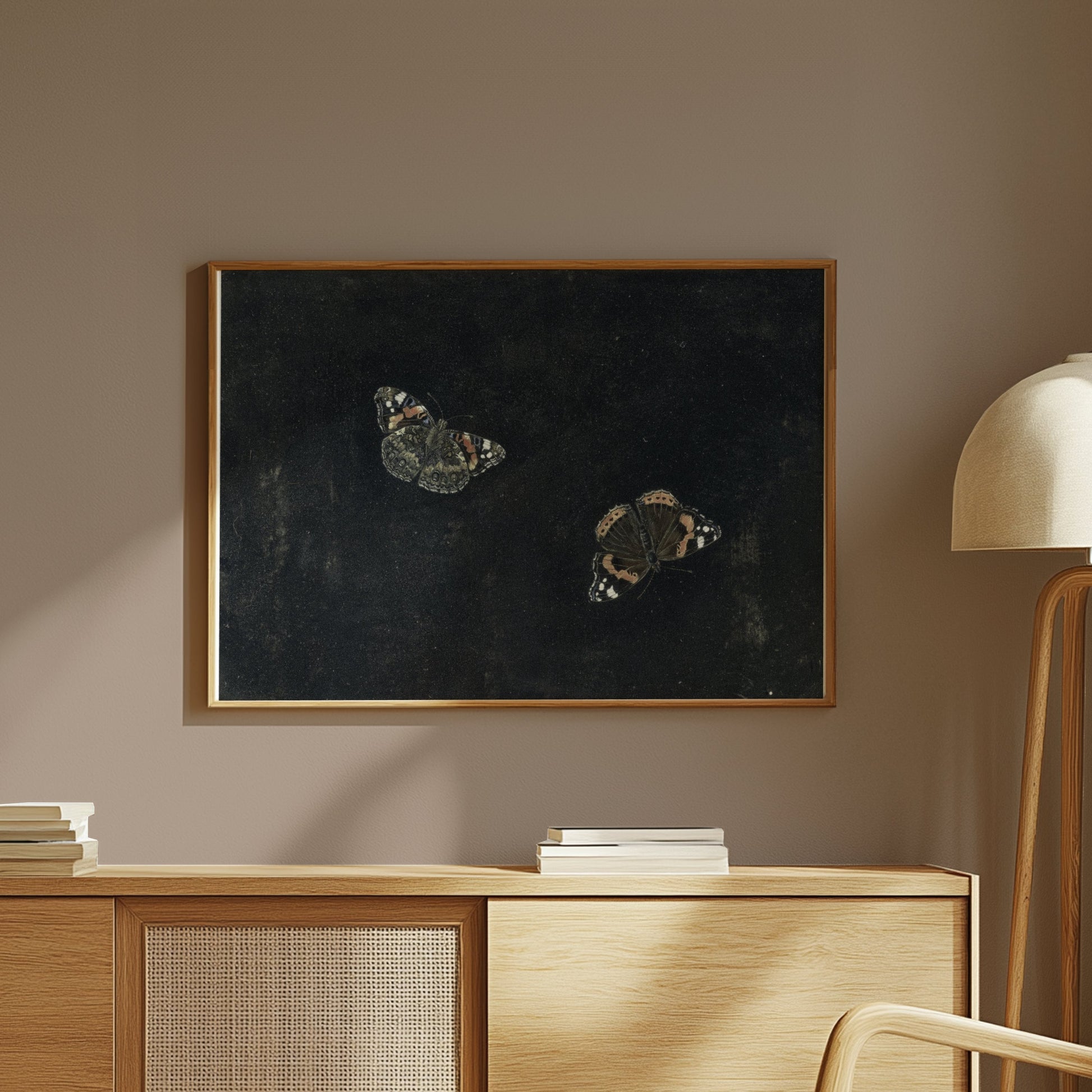 Premium Poster of Elegant Dark-theme Butterfly Art Posters