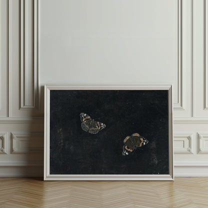 Premium Poster of Elegant Dark-theme Butterfly Art Posters