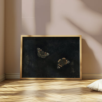 Premium Poster of Elegant Dark-theme Butterfly Art Posters