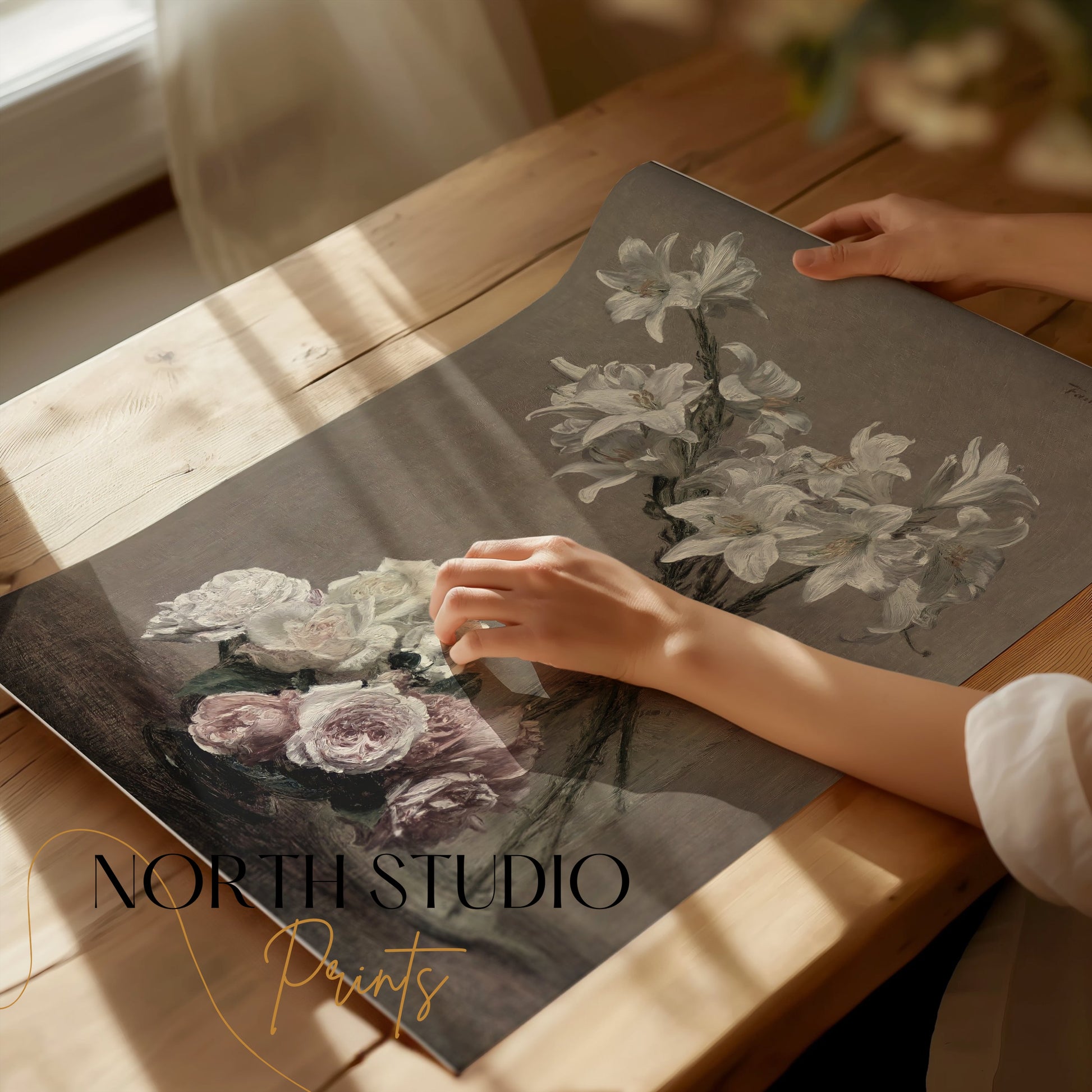 Premium Poster of Elegant Floral Arrangement Still Life Art Posters