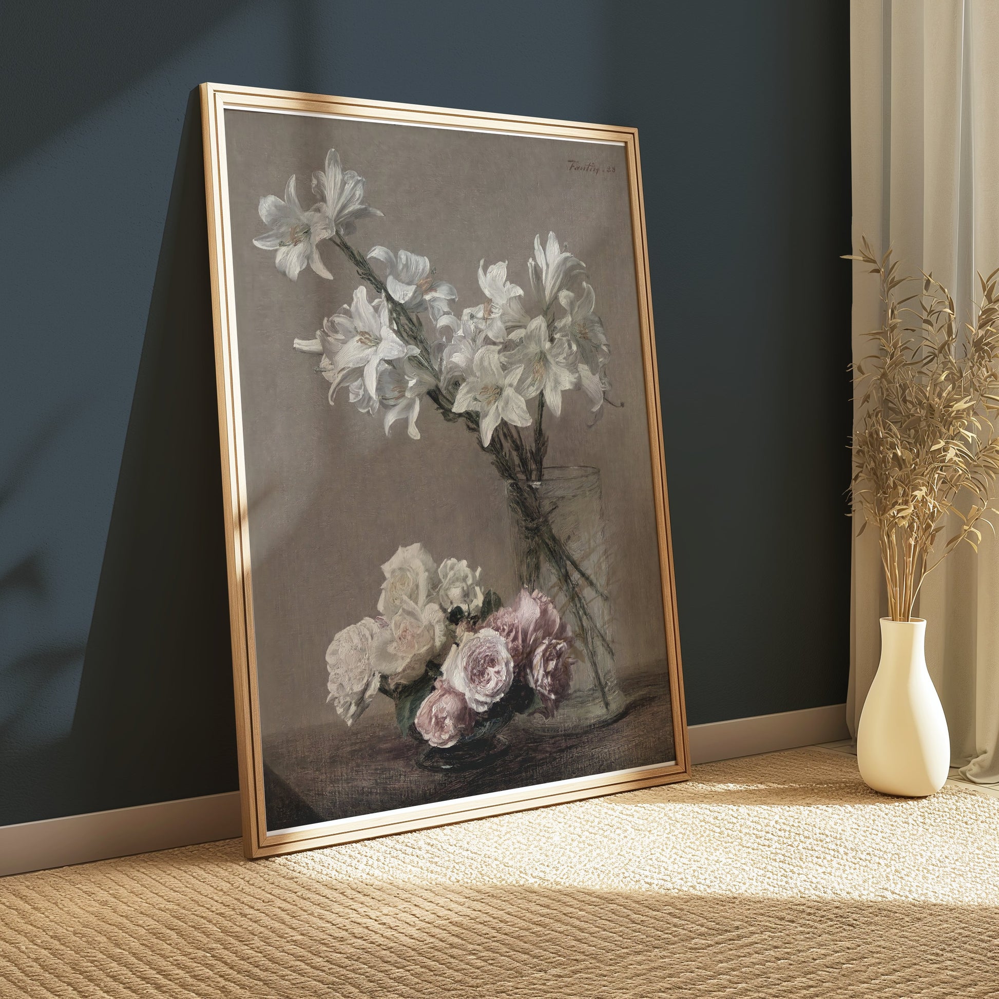 Premium Poster of Elegant Floral Arrangement Still Life Art Posters
