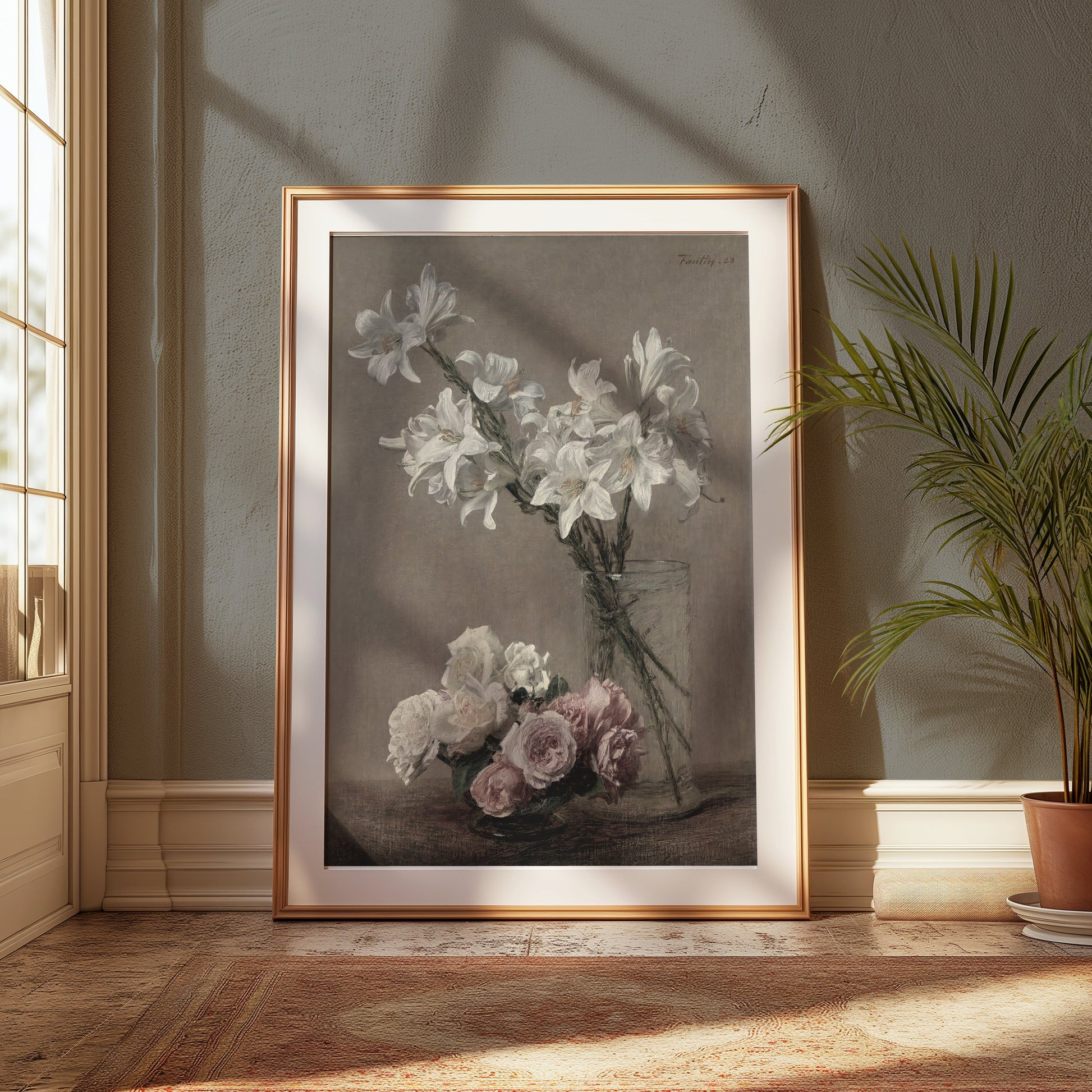 Premium Poster of Elegant Floral Arrangement Still Life Art Posters