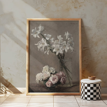 Premium Poster of Elegant Floral Arrangement Still Life Art Posters