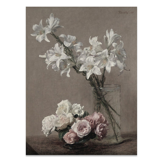 Premium Poster of Elegant Floral Arrangement Still Life Art Posters