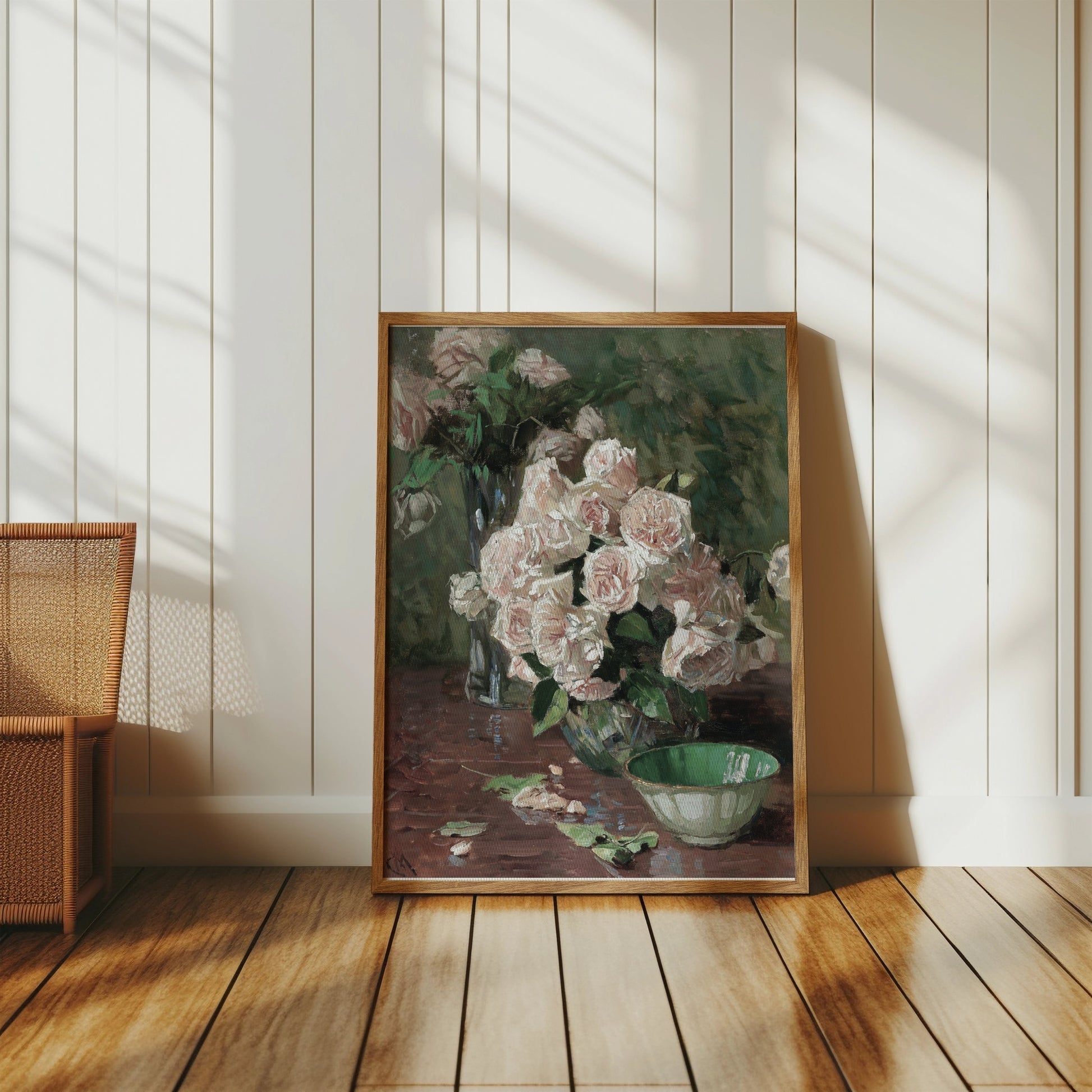Premium Poster of Elegant Floral Arrangement with White Roses Posters