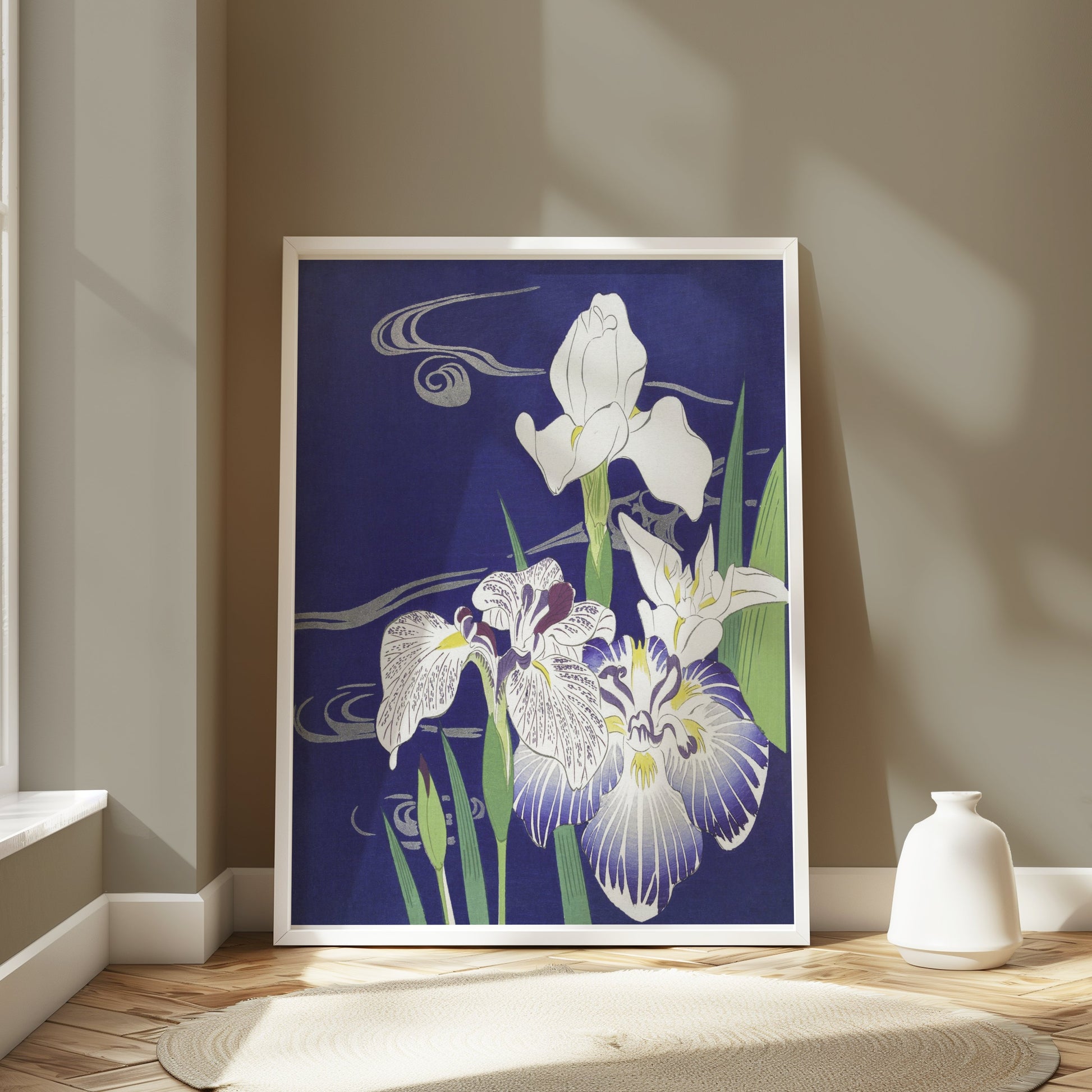 Premium Poster of Elegant Floral Art in Traditional Japanese Style Posters