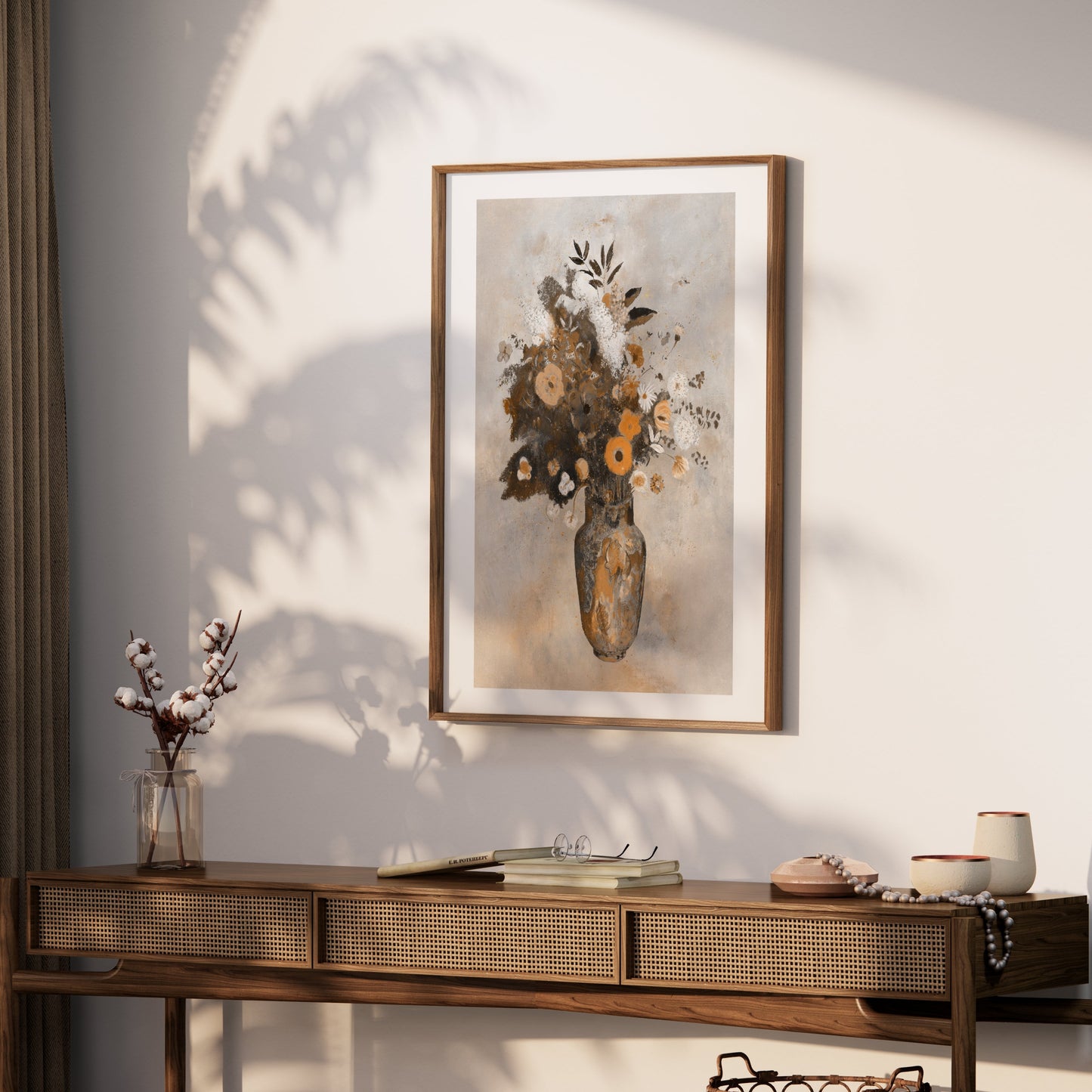 Premium Poster of Elegant Floral Art in Vintage Vase Posters