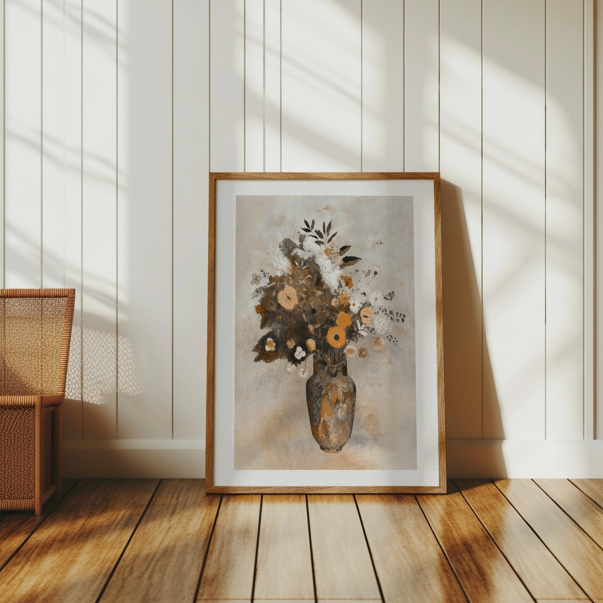 Premium Poster of Elegant Floral Art in Vintage Vase Posters