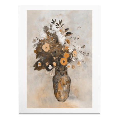 Premium Poster of Elegant Floral Art in Vintage Vase Posters